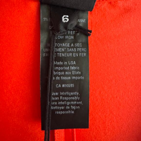 Zero + Maria Cornejo Koya Silk Charmeuse Dress in Safety Orange Size 6 New $895 - Picture 5 of 8